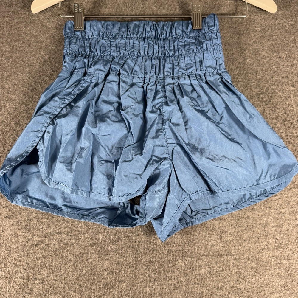 FP Movement Free People High-Waist Athletic The Way Home Shorts Blue Size Small